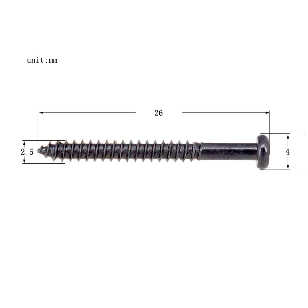 8pcs Metal Electric Guitar Bass Neck Joint Plate Mounting Screws Pickups Adjust Height Screws with Springs 2.5*26mm for