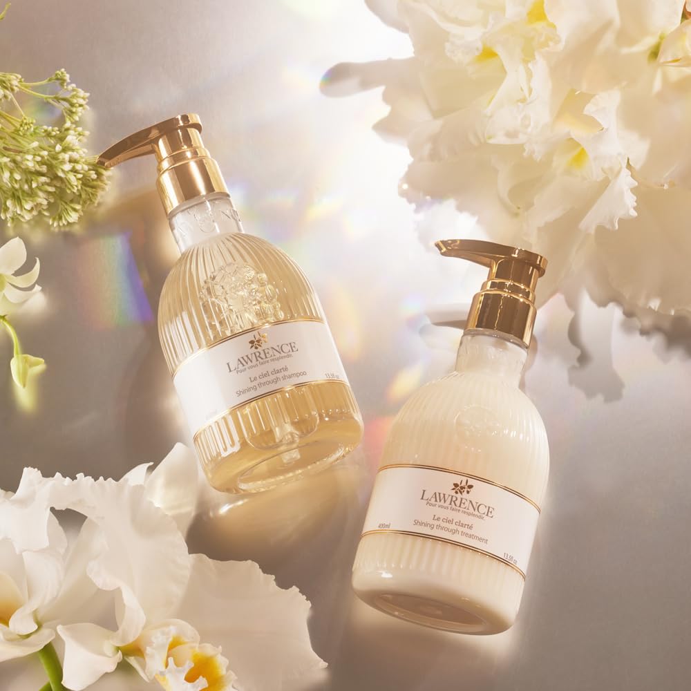LAWRENCE Shampoo Conditioner Le Ciel 400mL White Cattleya Scent Moisturizing Silicone-Free & Set, Crate, each, (Bonus Included),