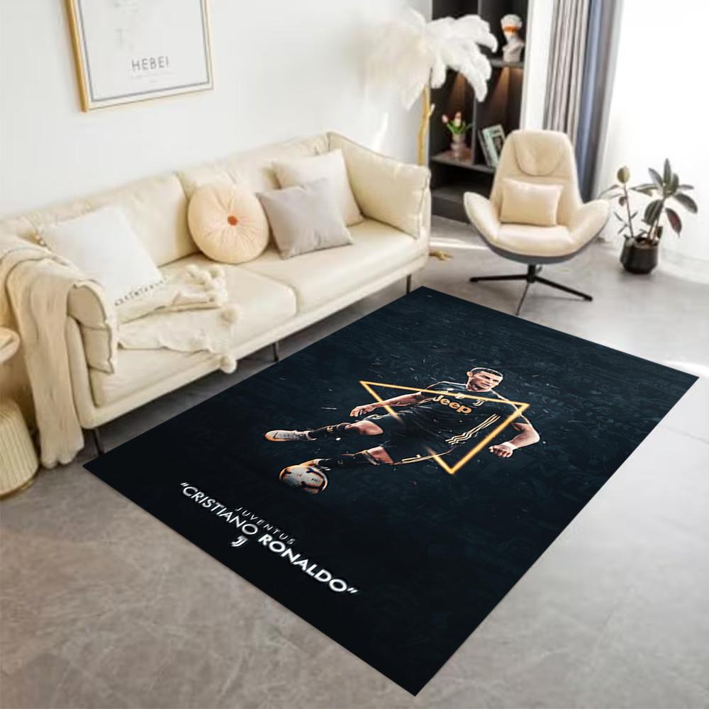 Football Legend Ronaldo Floor Mat Perfect for Outdoor Living Rooms Study Room Hallway Anti-slip Rug Decorate Offices Gift for Festivals