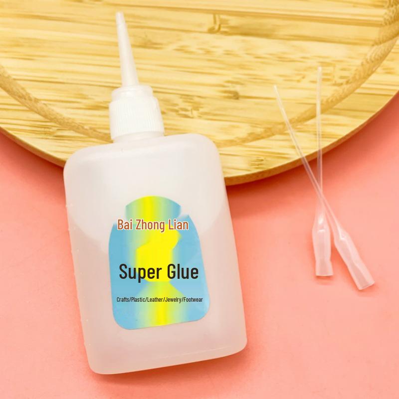 Super Glue for DIY: Fast-Drying Adhesive for PVC, Rubber, Resin Parts, Hair Clips, Ties, and Bands