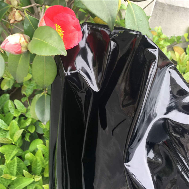 50*145cm Tessuto in Ecopelle Vinilica Lucida e Brillante Morbida Elastica Materiale in PVC Per Abito Tappezzeria