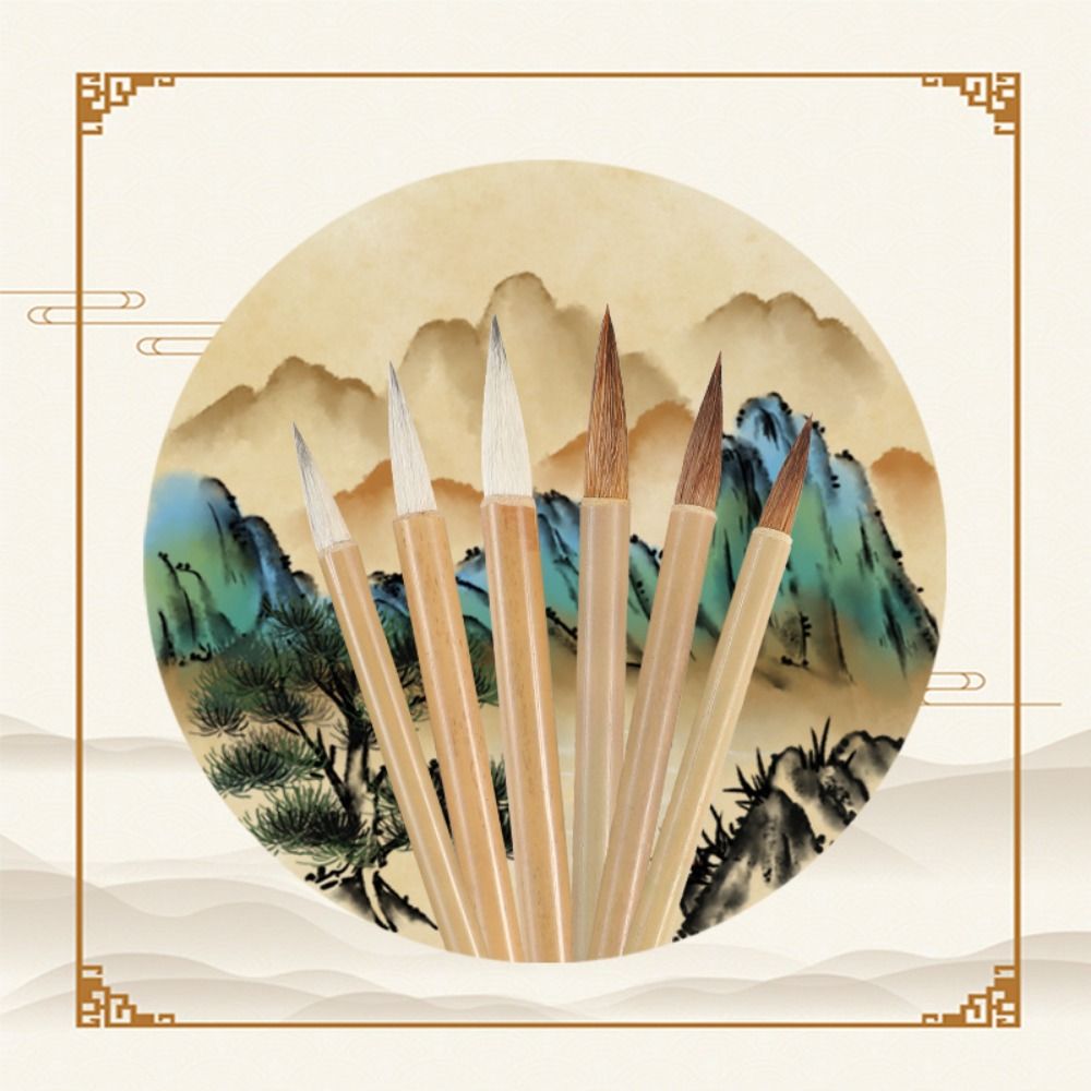Oil Watercolor Chinese Calligraphy Brush Wolf Hair Art Paint Brush  Watercolor