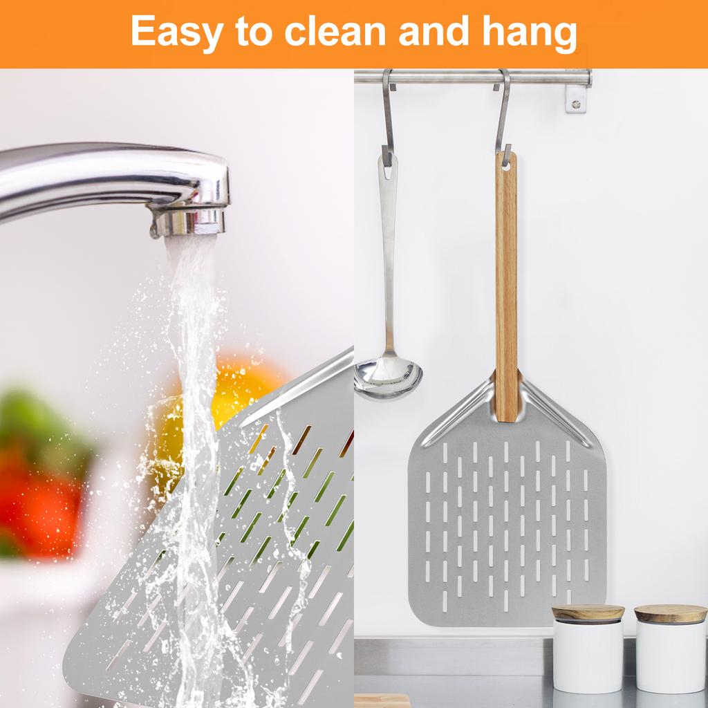 6.5/12 Inch Non-Stick Pizza Shovel Cake Lifter Transfer Tools with Wood Handle for Baking Bread Pizza Kitchens Accessories NEW