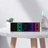 Colorful Display LED Alarm Clock Electronic Digital Clock Voice Control 12/24H 2 Alarms Countdown Wall Table Desk Clock