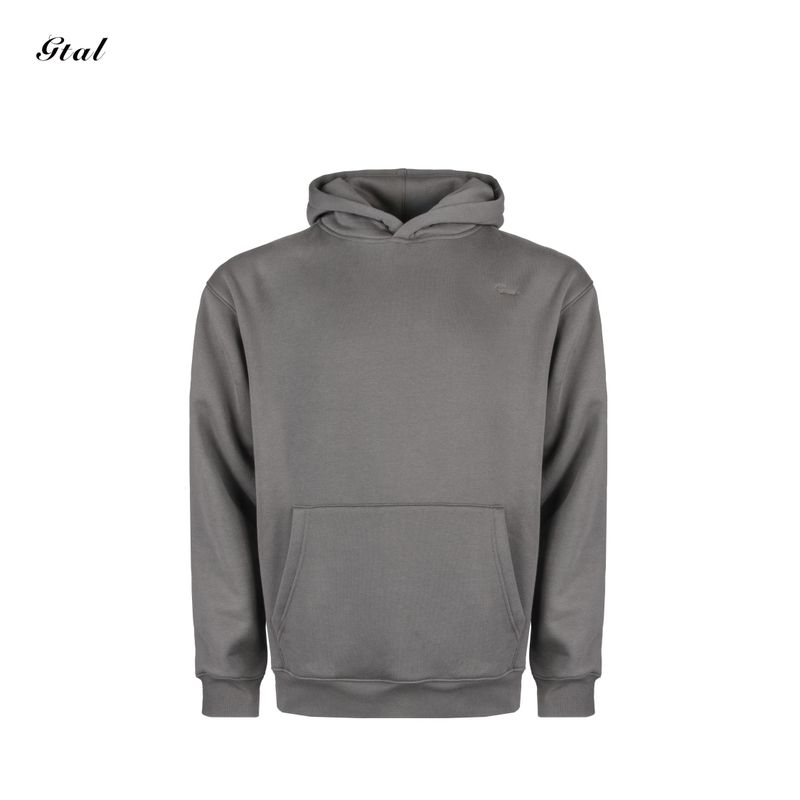 

Style Velvet Padded Hooded Sweatshirt Hand Painted Embroider Pullover Tops Heavy Weight Easiest for Match Hoodie Pure Color Warm Keeping Outwear Wolf Gray 2XL