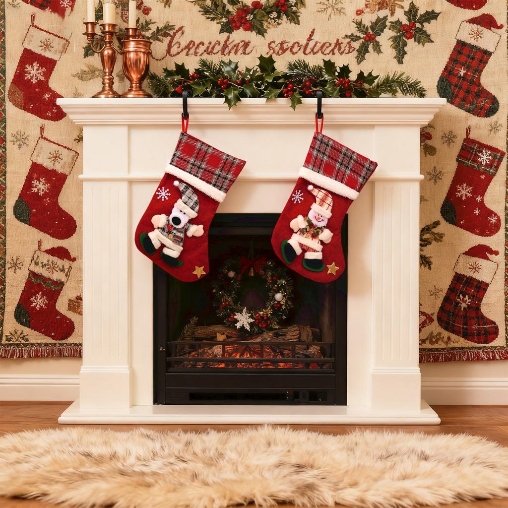 Christmas Atmosphere Decoration Santa Christmas Stocking Gift Bag Candy Bag