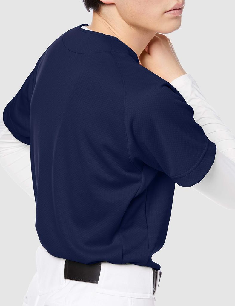 Baseball Uniform 1 Button Baseball Navy Japan S to Japanese Size [SSK] T-Shirt Men's (70) (Equivalent S)