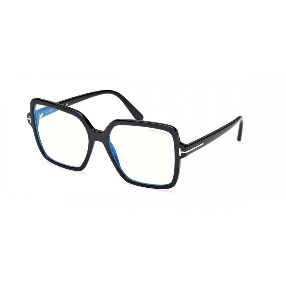 

Tom Ford Blue Light Block Women Eyeglasses Ft6063 B 001 Shiny Black/56-17-140
