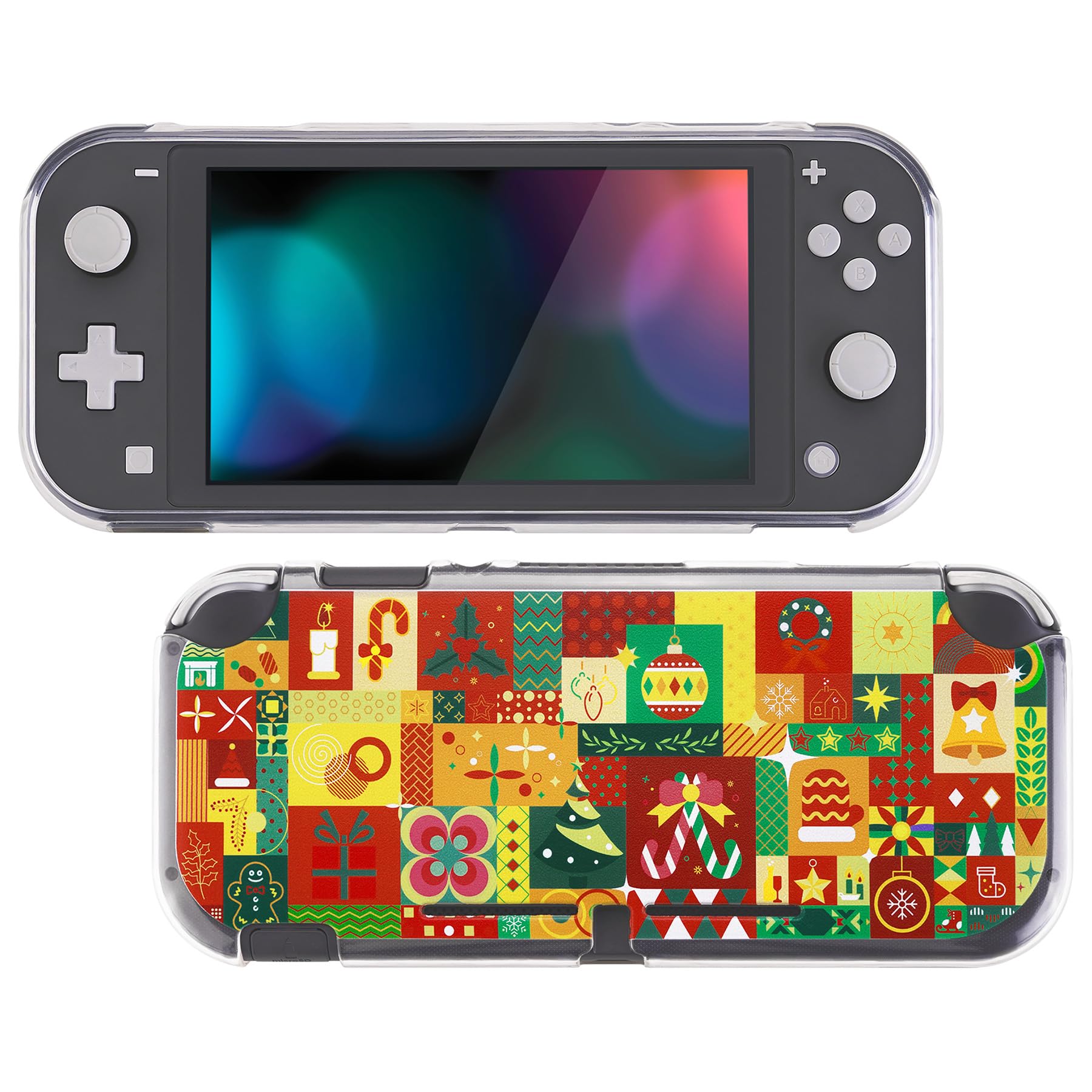 

Custom protective case compatible with PlayVital Switch case cover compatible with Switch Lite (soft) Lite, (soft) [Christmas wrap]