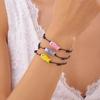 Lucky Cartoon Ceramic Fish Bracelet for Women Men Fashion Handmade Braided Adjustable Bracelet Simple Couple Jewelry Gifts