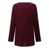 Camicetta da Donna Oversize in Cotone e Lino a Manica Lunga con Vestibilità Casual e Tasche Frontali