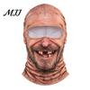 Snowboarding Head Neck Cover Old Man Ski Masque, Winter Funny Full Face Balaclava with Accessories for Men Women Coverage, Realistic Pattern