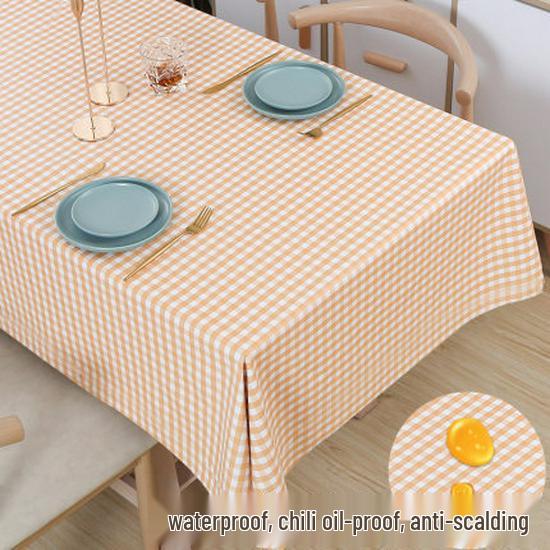 Tischdecke im nordischen Stil, wasserdicht, ölabweisend, waschbar, aus PVC für Esszimmer, Camping, Privatzimmer und Restaurants.