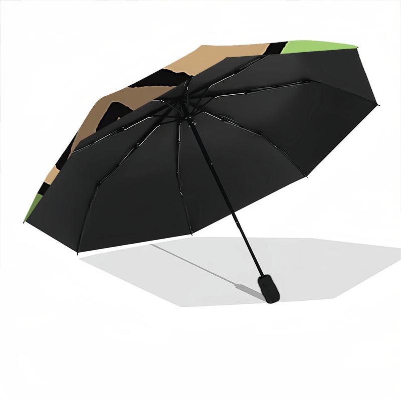 1pc Capybara Umbrella - Portable Home Essential, Durable Iron Frame with Rod Structure, Fashion Lovers yy250910003