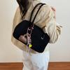 Korean version niche retro suede shoulder bag women's 2025 new simple daily commuter handbag shoulder bag