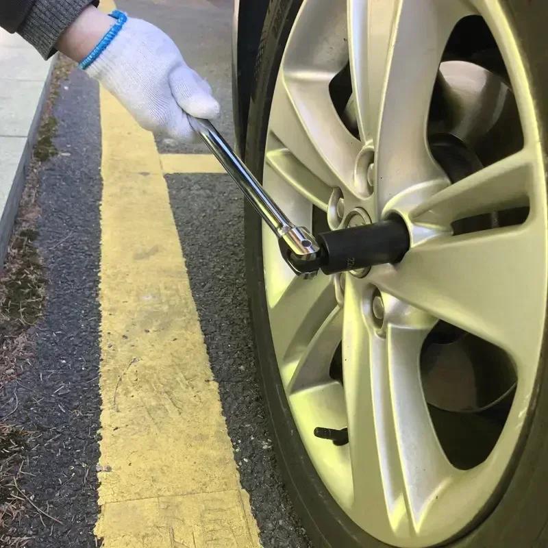 F Steering Handle 1/2" Socket Wrench  Rotating Flex Head Extension Braker Bar Professional Universal Socket Swivel