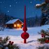 Long Pointed Flocking Plastic Christmas Tree Toppers Portable Easy Setups Festival Ornament for Indoor Decorations