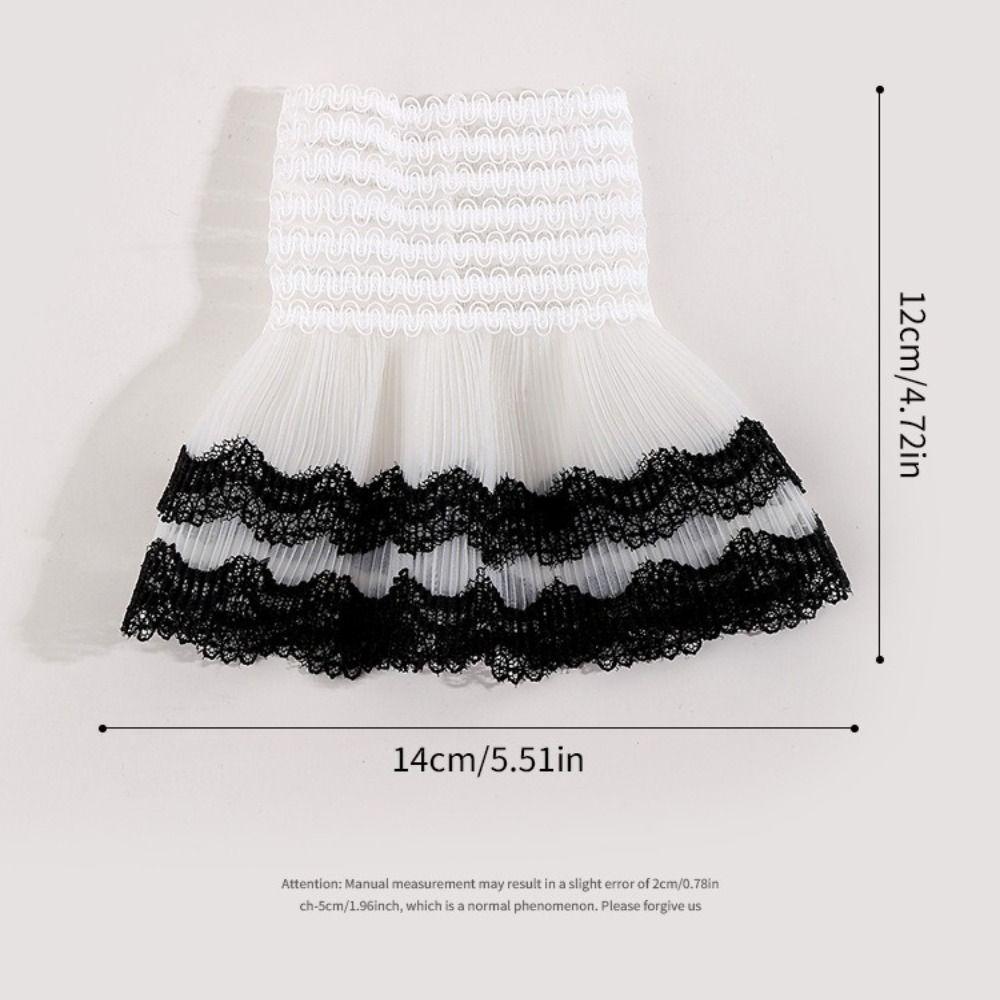 Detachable Fake Cuff White Black Lace Cuff New Sweater Cuffs