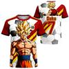 2026 Sommer Dragon Ball Retro Fitness T-Shirt Herren Übergröße 3D-Druck Kurzarm Familie Unisex Kinder Sportshirt