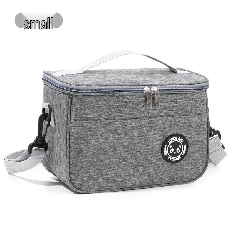 Large Capacity Waterproof Insulated Lunch Bag with Aluminum Foil for Picnics & Bento