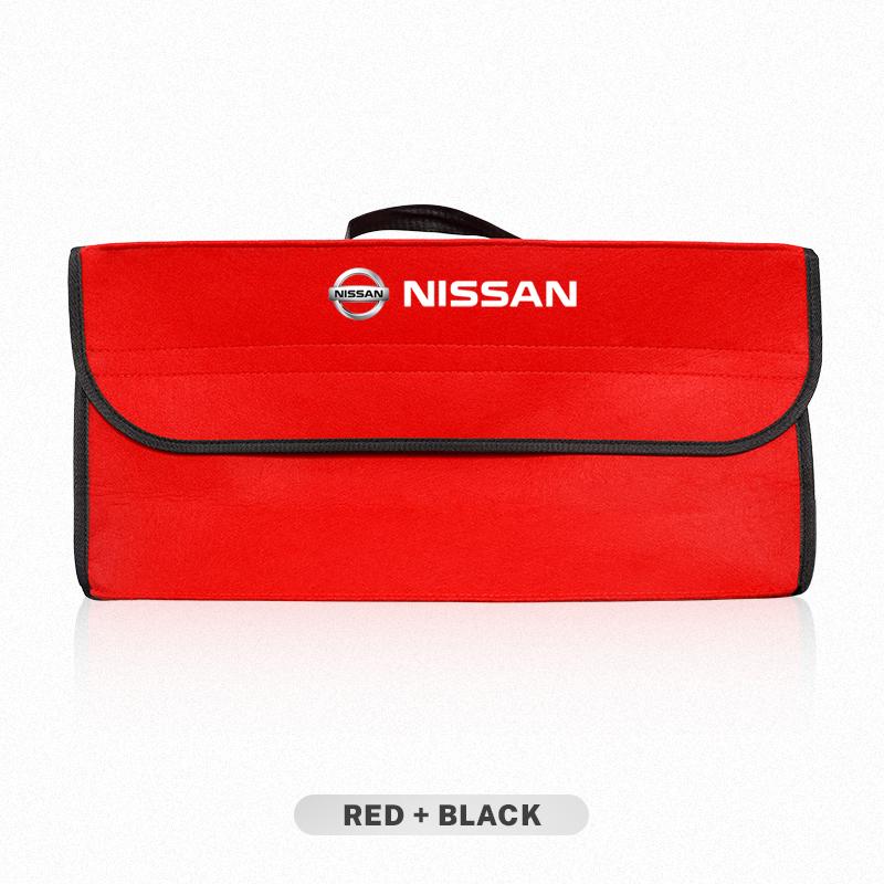BXKKRP1 Large Capacity Storage Box Car Trunk Organizer Bag For Nissan Qashqai J11 Sylphy N7 Teana Note Navara Juke Patrol Leaf Tiida GTR