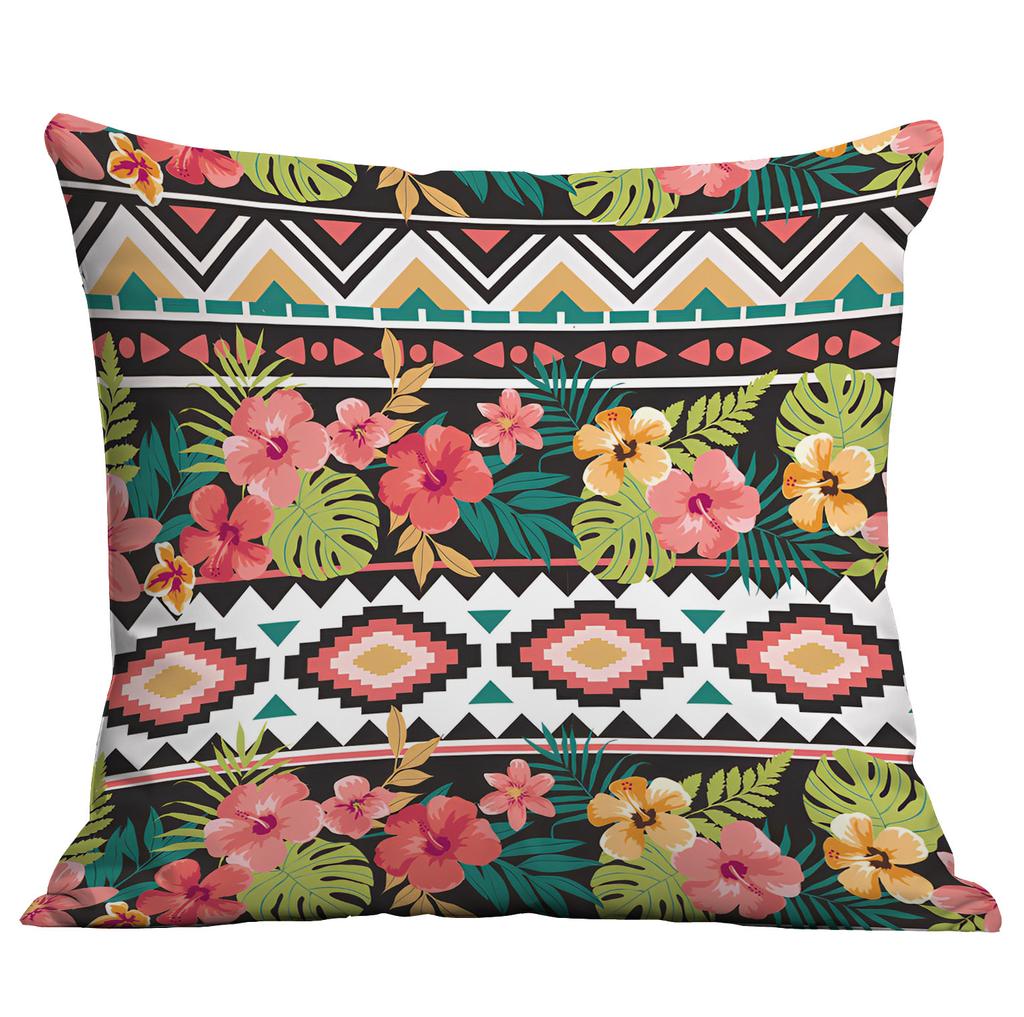 Bohemian Ethnic Style Pillow Cover Living Room Sofa Cushion Hotel Teahouse Pillow Cushion Cover Premium Durable
