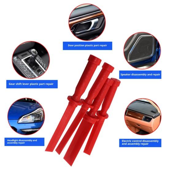 4Pcs Car Wheel Weight Tape Scraper Tool Kit Professional-Grade Blade for Adhesive Removal Tire Maintenance Ergonomic Design Automotive Remove Tools