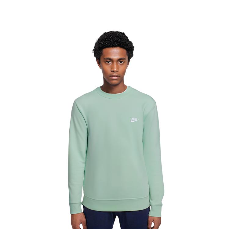 Nike Sweatshirts Men's Green Crew Neck Moderate Regular BV2667-379