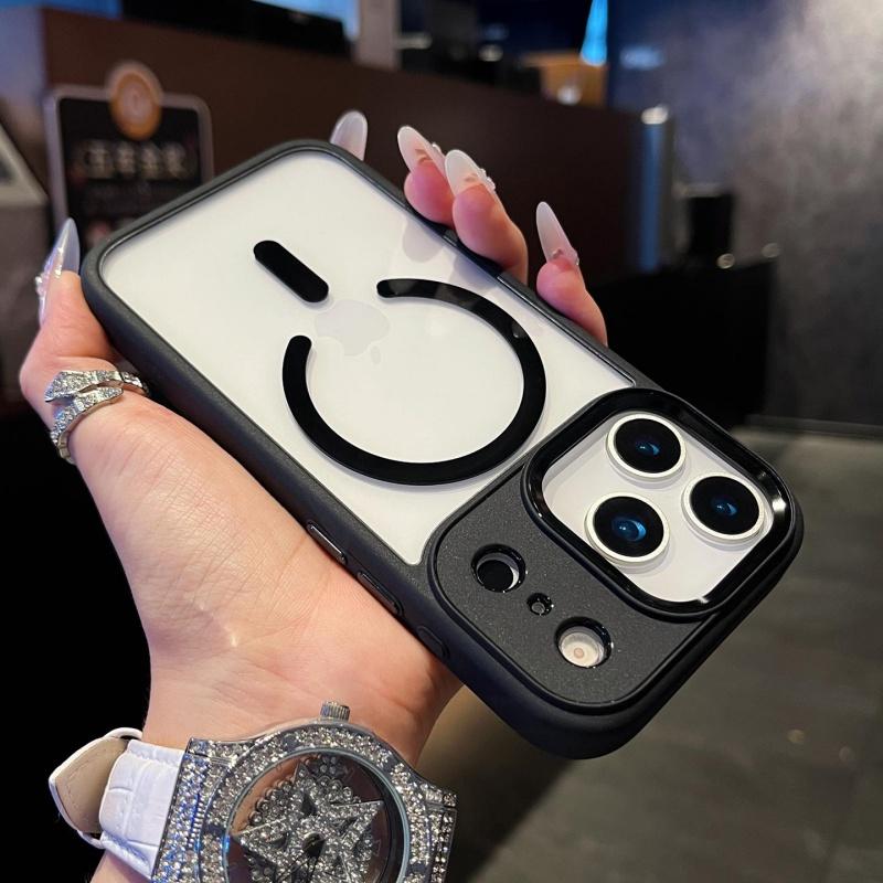 Defender Metalic Camera Case For iPhone 17 Air 16 15 14 13 12 11 Pro Max Plus For Magsafe Magnet Shockproof Clear Cover