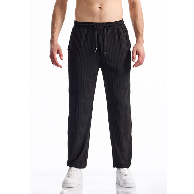 Pit Striped Design Fabric Men's Casual Sports Pants Gym Sport Trousers Men Jogger Sweatpants Running Workout Jogging Long Pants