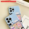 Cute Cats In Blue Suitcase Phone Case All Inclusive Film Hard Phone Case, Compatible with iPhone 18 Pro Max 17 16 15 14 13 12 11