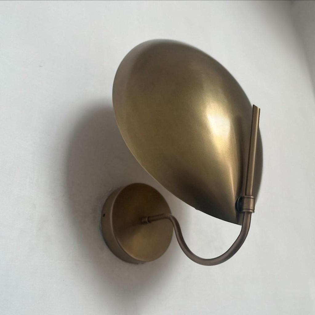 Wall Light Sconce Modern Wall Curved Shade Lamp Mid Century Lights Fixture Decorative