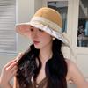 Summer Seaside Vacation Sunscreen and Sunshade Straw Hat Fashionable Foldable Lace Daisy Fisherman's Hat