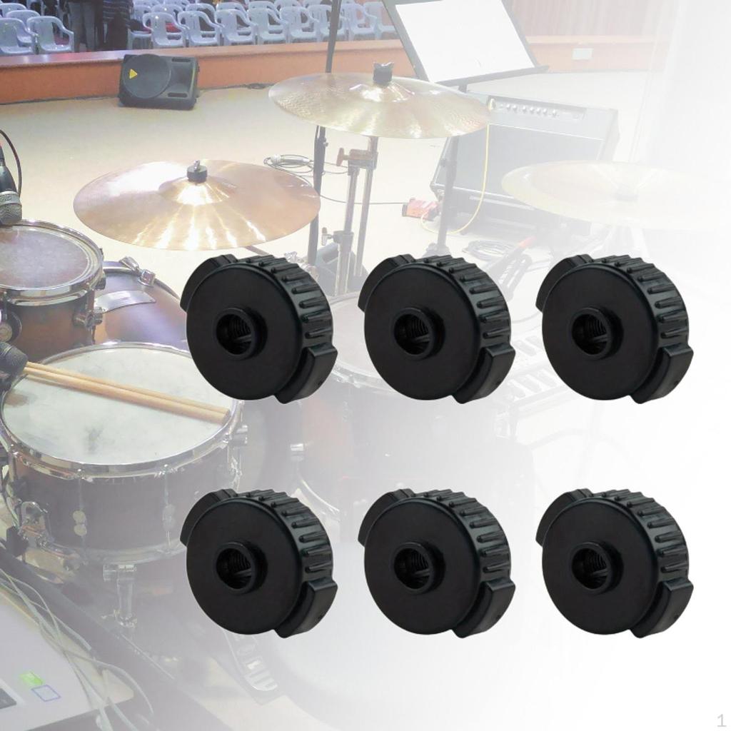 6 Stycken Cymbal Snabbfästen Robusta Jazztrumdelar Tillbehör för