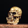 Unique Fang Skull Charm Copper Alloy Gothic Jewelry For Paracord Bracelet Keychain And Men's Fashion Accessories