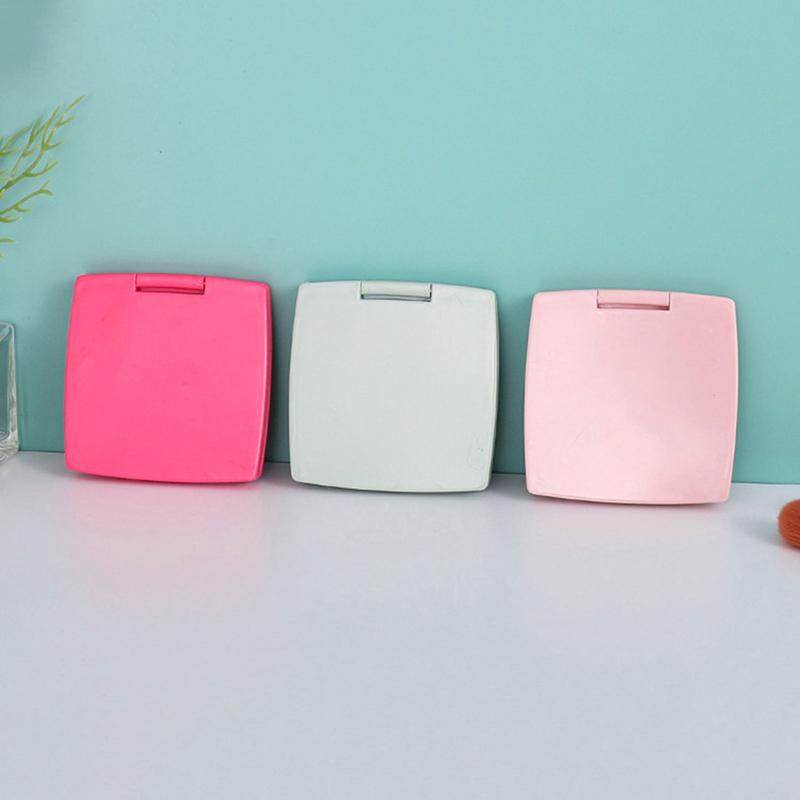 

Складное зеркало для макияжа Мини Квадратный макияж Зеркало для туалетных столиков Портативные зеркала для рук