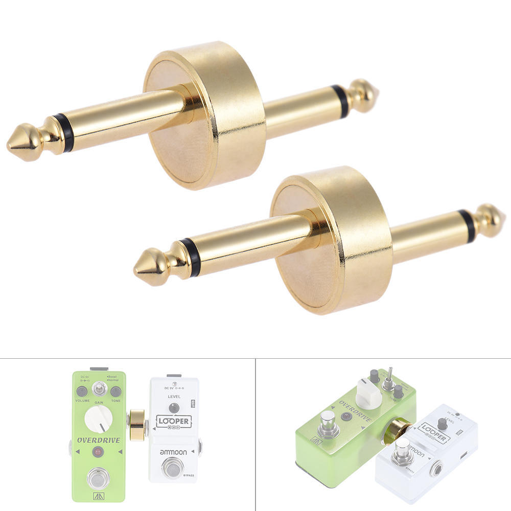 2 Pack 1 4 Inch 6.35mm Z Type Guitar Effect Pedal Coupler Connector Guitar Pedal Board Accessory