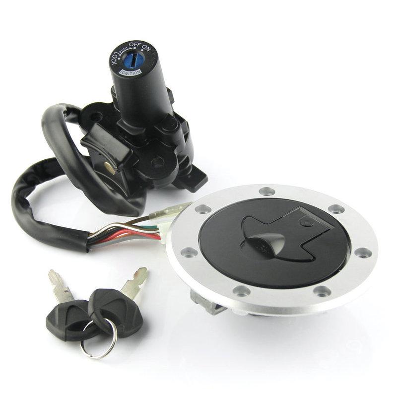Motorcycle Ignition Key Switch Fuel Gas Cap Seat Lock Kit For Kawasaki ZX900 NINJA ZX-9R 1994 1995 1996-1999 ZX-7RR ZX-7R ZX750