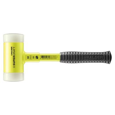 3377160 młotek z rurą stalową 60 mm Rękojeść półcięta, odporna na rozdarcia, żółta,