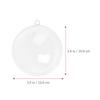 10Pcs Clear Plastic Balls Fillable DIY Crafts Christmas Decorations Transparent Ornaments Birthday Party Supplies