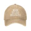Mom Didn't Raise No Dummy and If She Did It was My Brother Hat Men Baseball Cap Vintage Hats