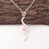 Pink Cat's Eye Gemstone 925 Sterling Silver Jewelry Handcrafted Designer Pendant PP-44-34