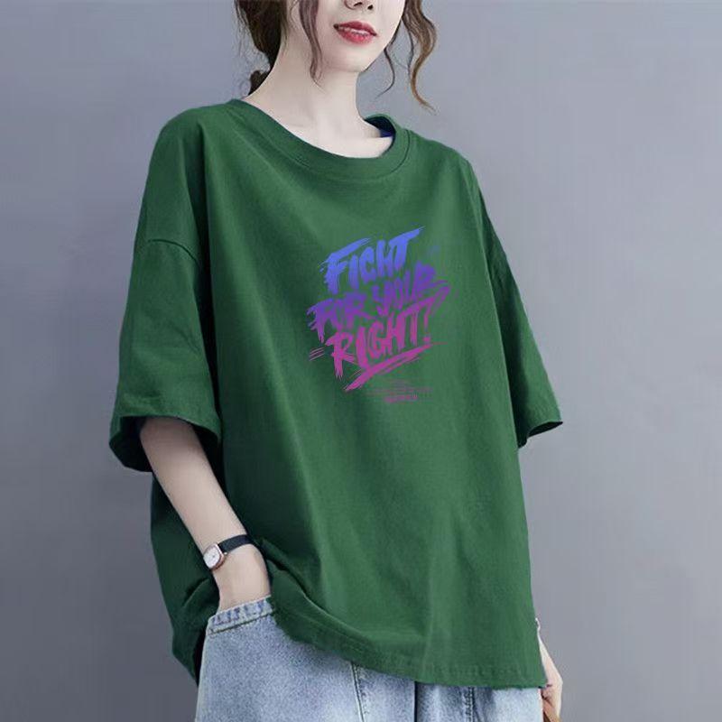 Cotton Apricot Short-sleeved T-shirt Female Summer 2024 New Niche Design Sense Loose Hong Kong Flavor Chic Tops
