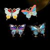 Funny Colorful Butterfly Enamel Brooches Multicolour Insect Metal Pins For Women Girls Backpack Clothing Badge