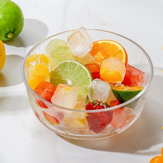 6 Compartments Ice Cube Maker, Ice Cube Mold with Sealed Flip Cover, Easy Demolding Food Grade Stackable Design Ice Tray