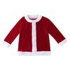 1 Set Christmas Santa Claus Costume with Red Hat Masque & Gloves Green Hair Monsters Funny Carnival Party Performance Dress Halloween Xmas Cosplay