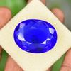 Blue Sapphire Loose Gemstone Lab Grown 80.6 Ct Oval Cut September Birthstone for Gem Collections