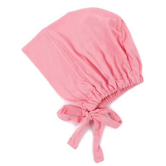 Berretto Foulard Monocolore da Donna Regolabile Traspirante Elasticizzato Antiscivolo Cotone Sottocappello Sotto Foulard Cappello Interno Cappello da Notte per Dormire Cuffia per Capelli