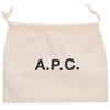 A.P.C. Half Moon Saffiano Leather Shoulder bag blackUsed