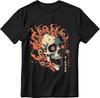Japanese Anime Skull Shirts for Men Harajuku Graphic Tee Gifts Short Sleeve T Sh Unisex T-Shirt